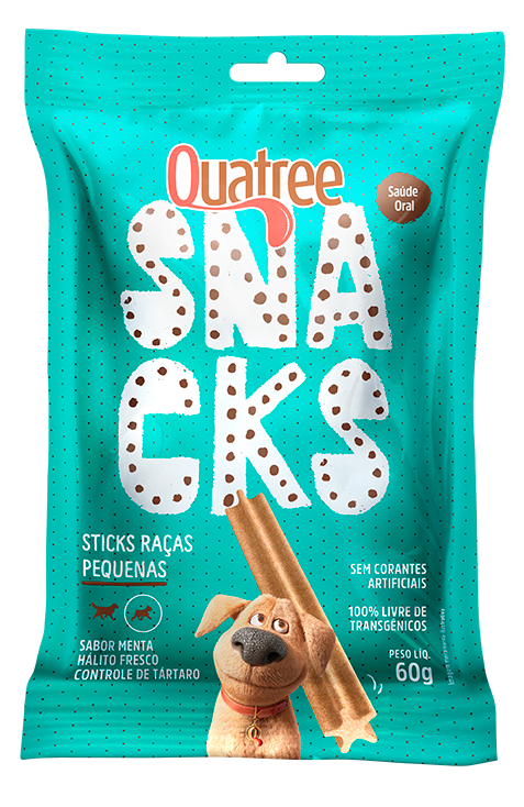 Quatree Snacks Sticks Cães Raças Pequenas