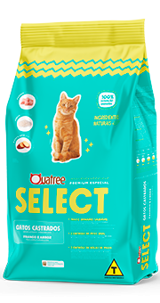 Quatree Select Gatos Castrados Frango